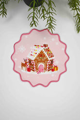 Gingerbread Ev Rüyası Nakış Kenar Kokteyl Peçetesi 1 Adet